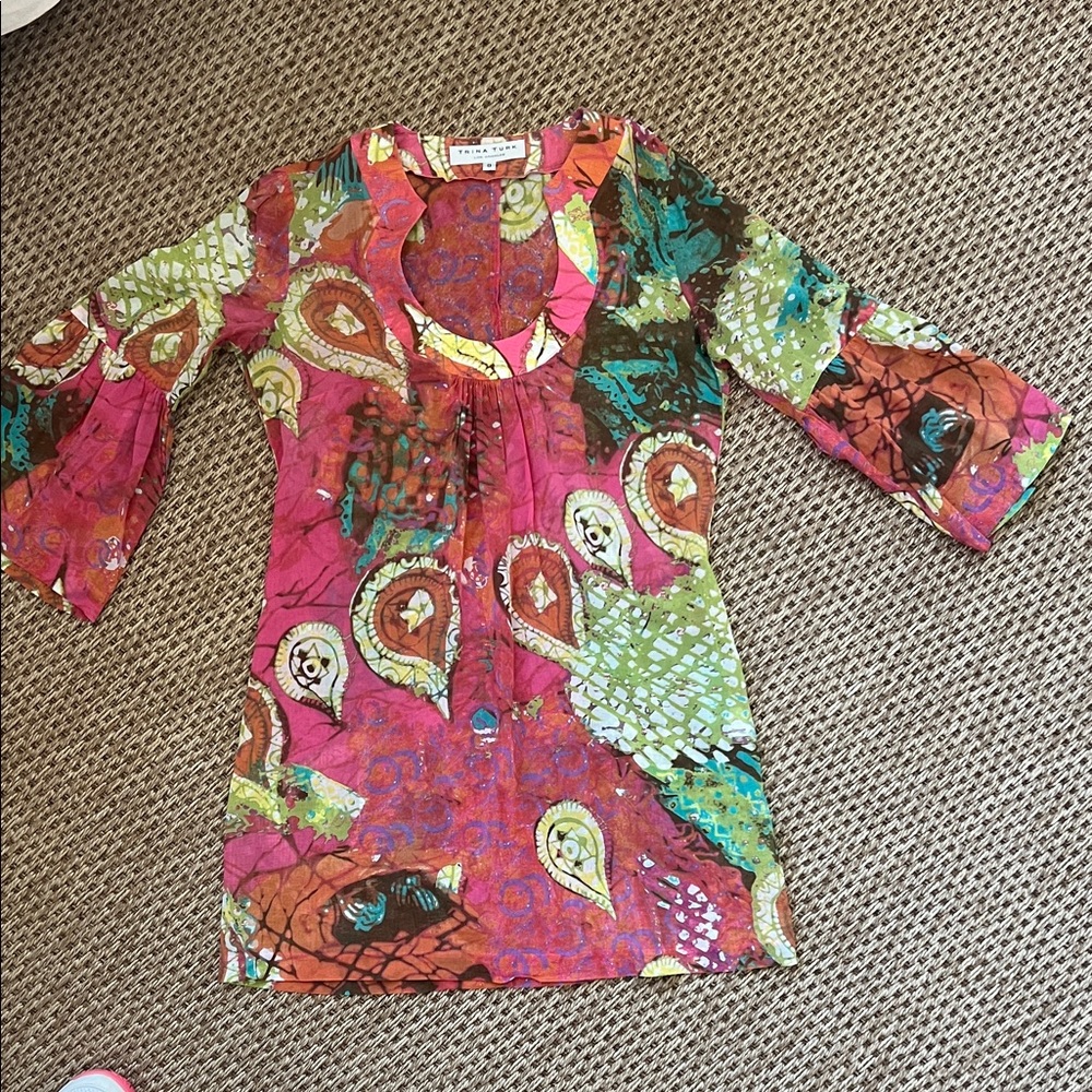 Trina Turk Colorful Tunic Top